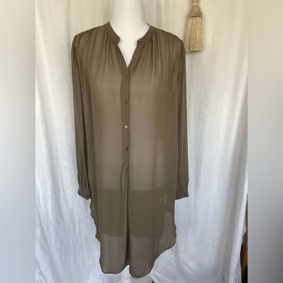 Babaton Silk Shirtdress - Picture 1 of 5